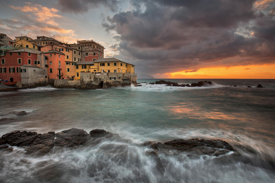 Boccadasse Photograph by Paolo Bolla