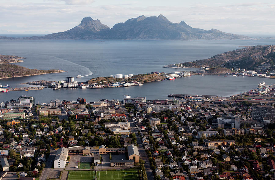 Bodø City, Norway - Aerial View Photograph by Andersen oystein
