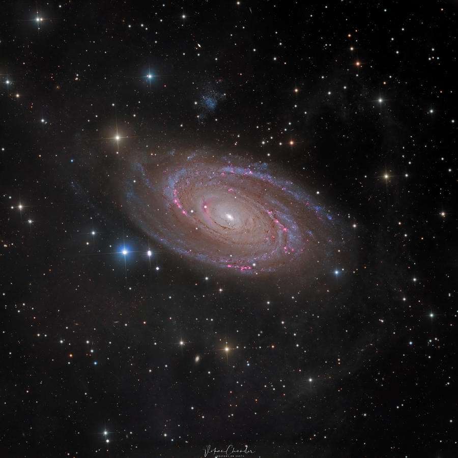Space Photograph - Bodes Galaxy by Vikas Chander