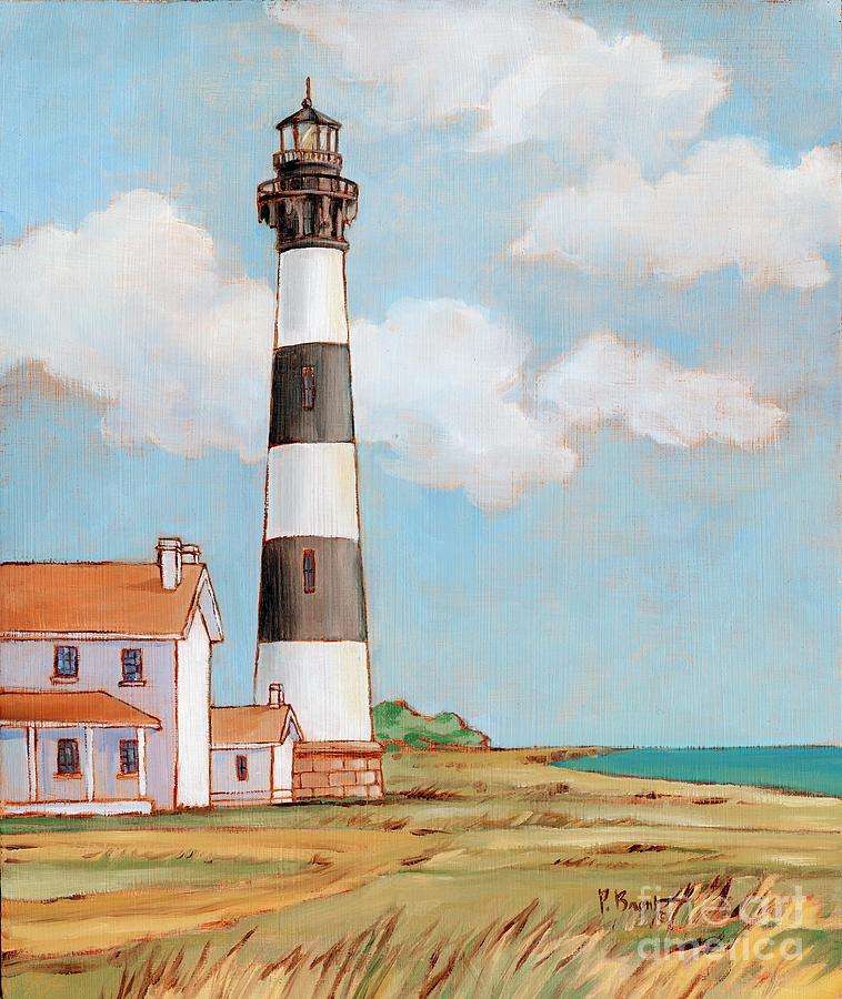 Lighthouse Painting - Bodie Island Lighthouse by Paul Brent
