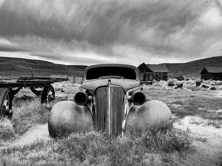 Vintage Photograph - Bodie State Historic Park by Pepa Aston