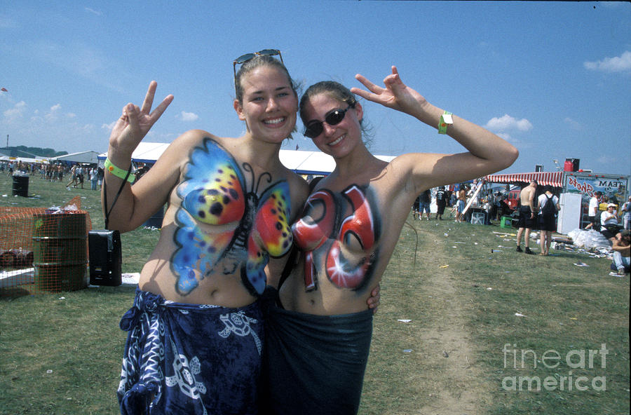 Body Paintings at Woodstock 99 Photograph by Concert Photos