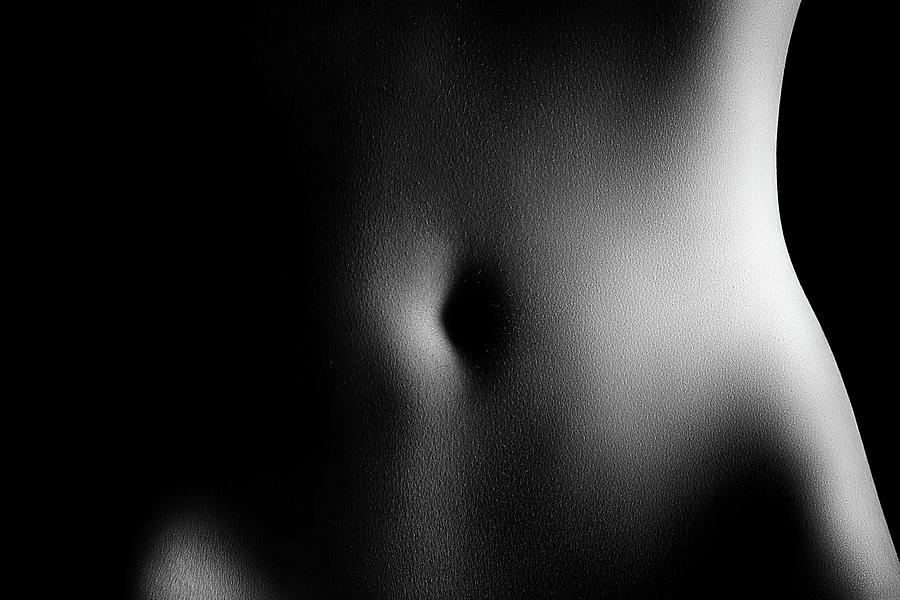 Bodyscape Of Womans Stomach Photograph