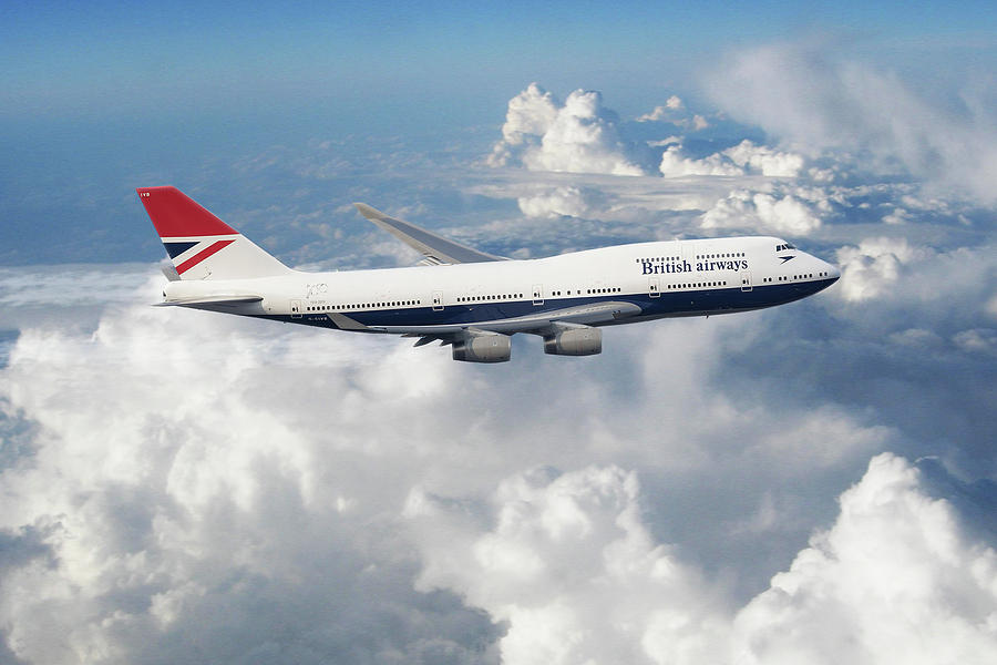 Boeing 747-436 G-CIVB Digital Art by Airpower Art