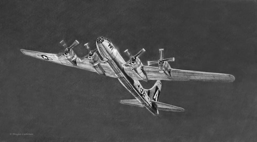 Boeing B-29A FIFI Drawing by Douglas Castleman