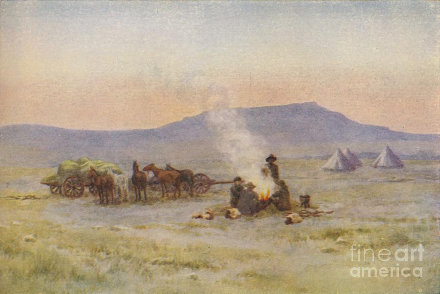 Boer Camp On The Veldt Drawing by Print Collector