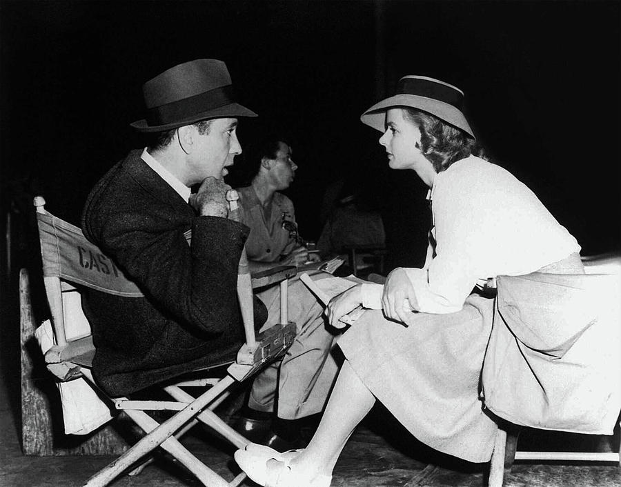Bogart and Bergman - Between Takes Photograph by Doc Braham
