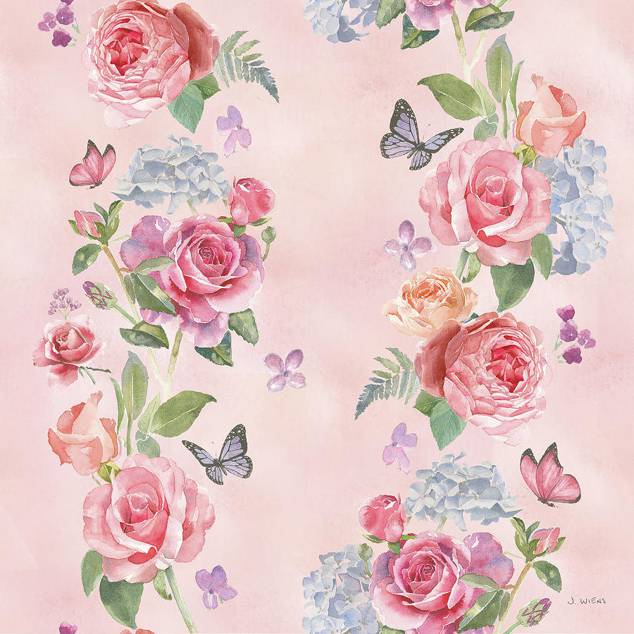 Flower Painting - Boho Bouquet Pattern IIb by James Wiens