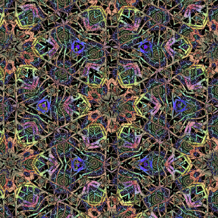 Abstract Mixed Media - Boho Gypsy Pattern 02 by Lightboxjournal