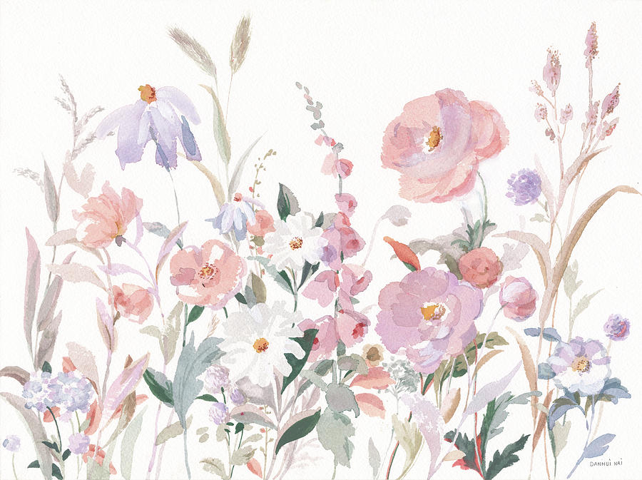 Flower Painting - Boho Wildflowers by Danhui Nai