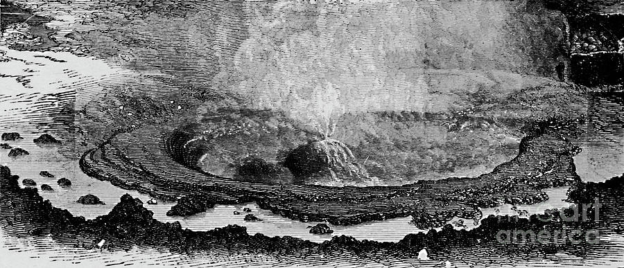 Boiling Sulphur Springs Drawing by Print Collector