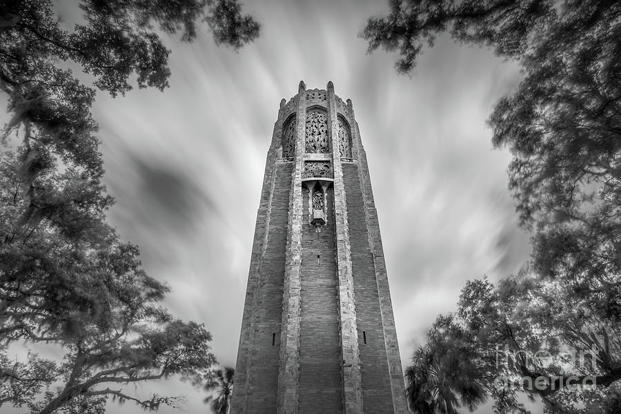 Bok Tower Long Exposure in BW Photograph by Liesl Walsh