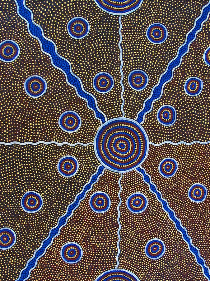 Bold Aboriginal Art Design Digital Art by Karen Steinbock