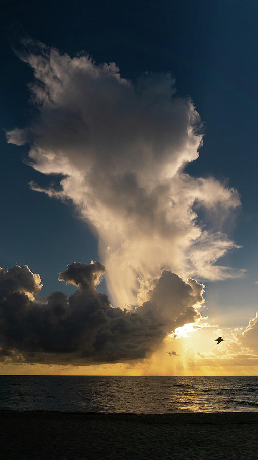 Bold Tower Cloud Sunrise Delray Beach Florida Photograph by Lawrence S Richardson Jr