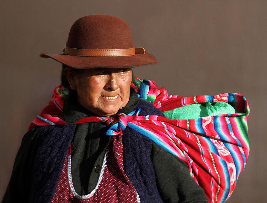 Hat Photograph - Bolivian Woman by Bror Johansson