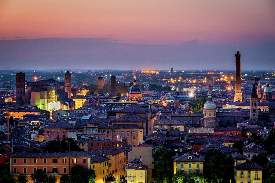 Bologna Photograph - Bologna cityscape by Andrei Dima Bologna Photograph - Bologna cityscape by Andrei Dima