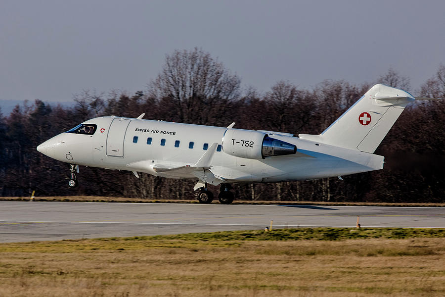Bombardier Challenger Busines Jet Used Photograph by Timm Ziegenthaler