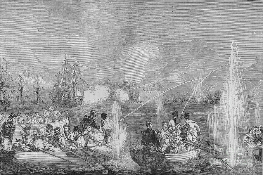 Bombardment Of Odessa Drawing by Print Collector