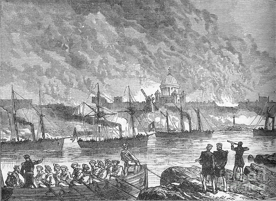 Bombardment Of Sweaborg Drawing by Print Collector