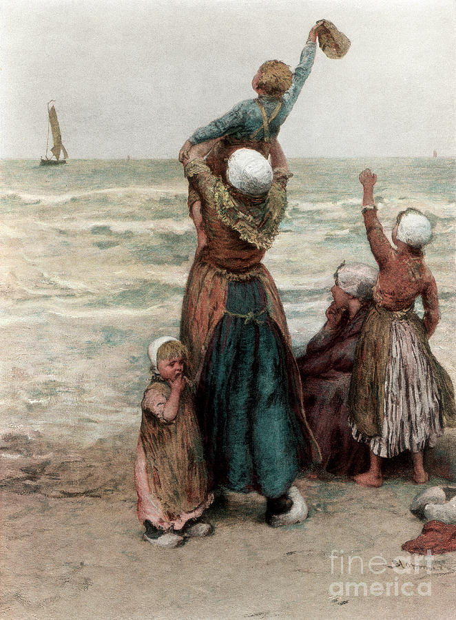 Bon Voyage, 1889 Drawing by Print Collector