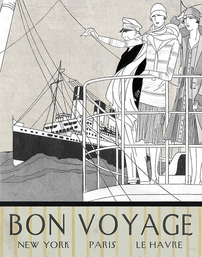 Paris Painting - Bon Voyage by Sue Schlabach