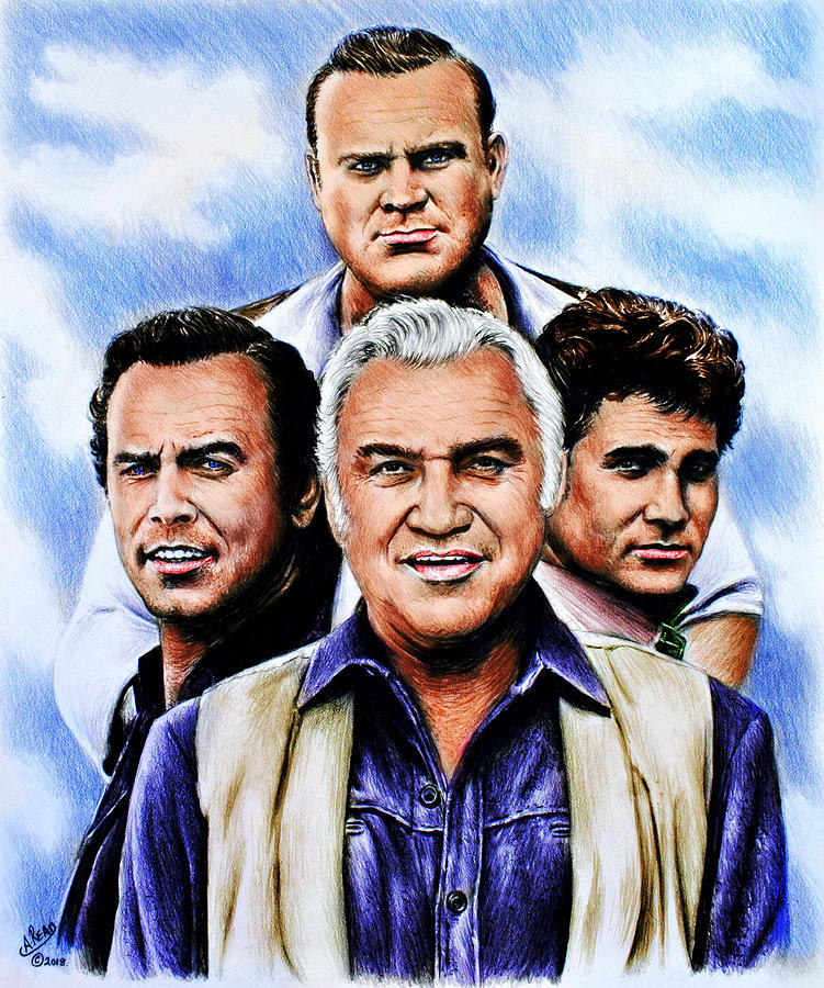 Actor Drawing - Bonanza  by Andrew Read