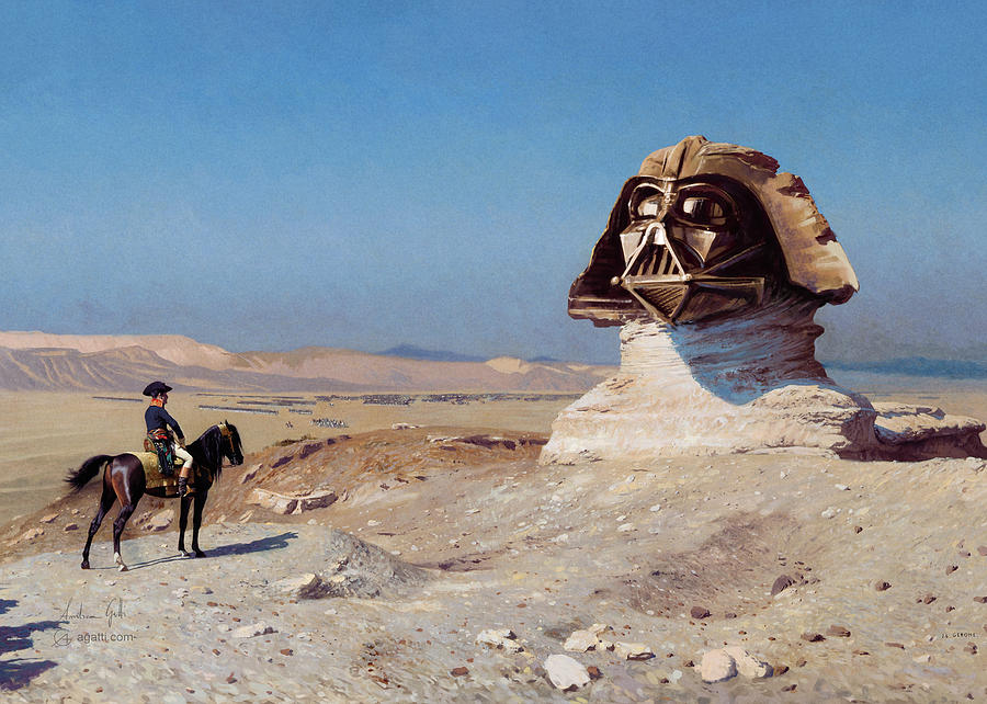 Bonaparte and Darth Sphinx 2 Digital Art by Andrea Gatti