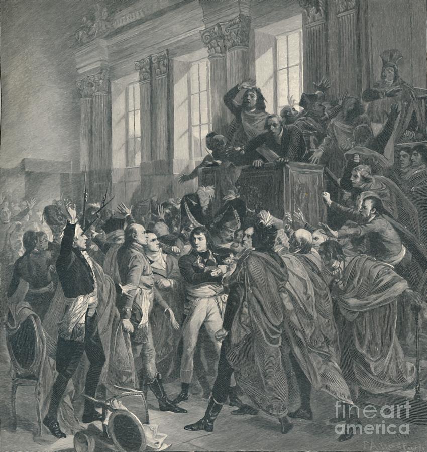 Bonaparte At The Council Of The Five Drawing by Print Collector