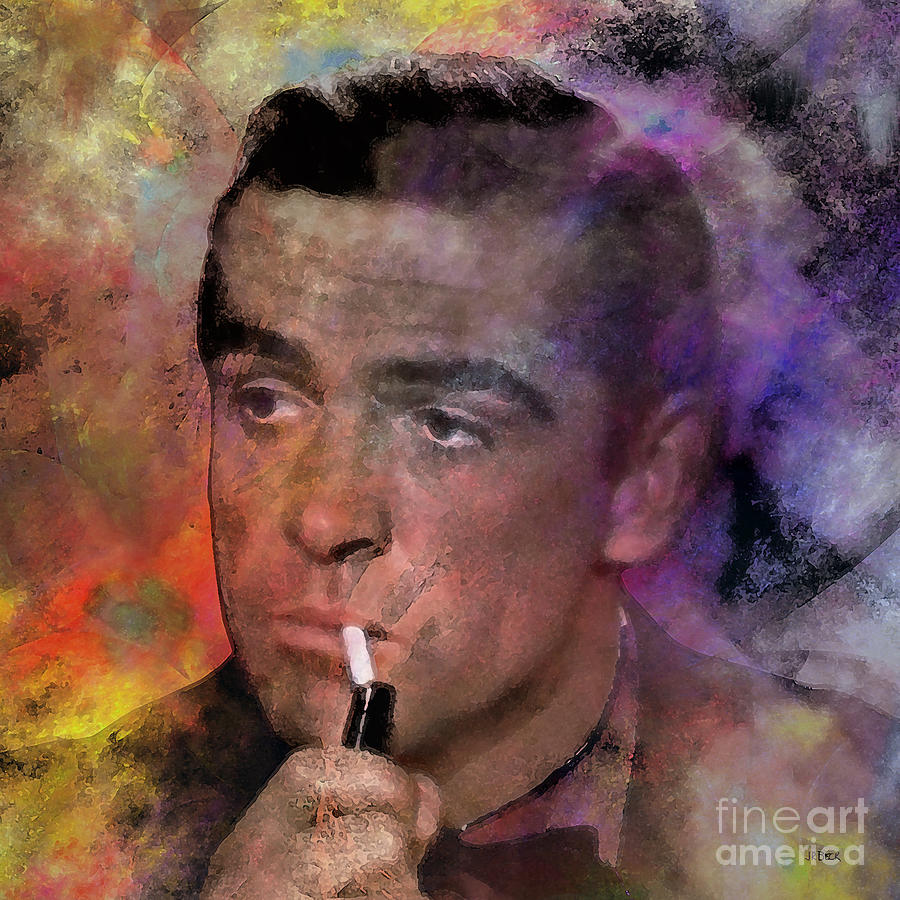 James Bond Digital Art - Bond - James Bond - Square Version by John Robert Beck James Bond Digital Art - Bond - James Bond - Square Version by John Robert Beck