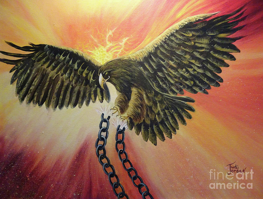 Eagle Painting - Bondage Breaker by Judi Jordan