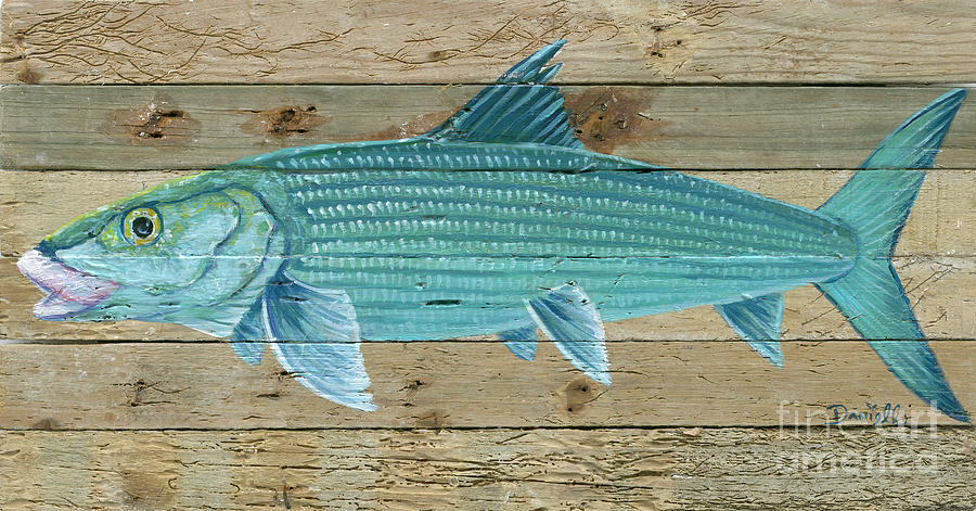 Bonefish Painting by Danielle Perry