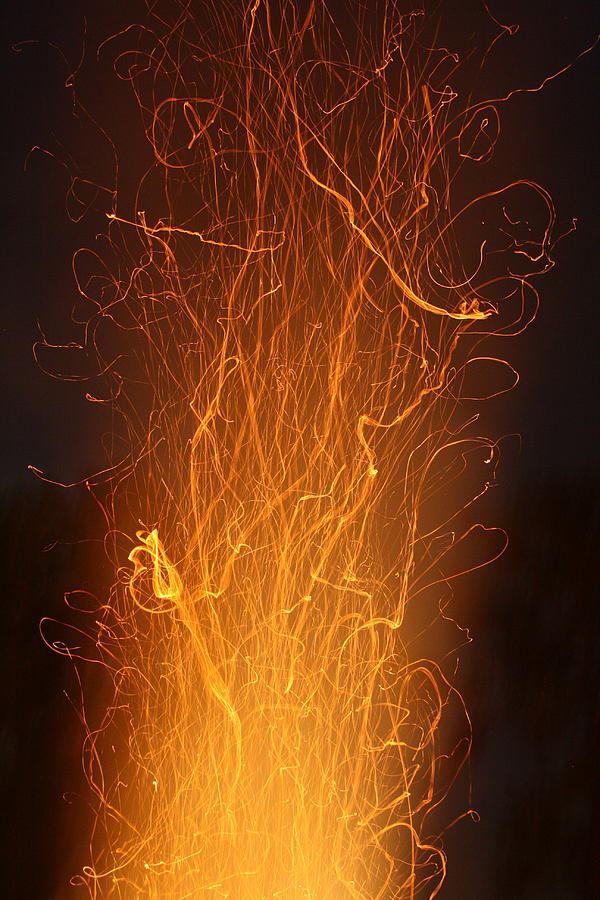 Bonfire Light Trail Photograph By Selena Lorraine 