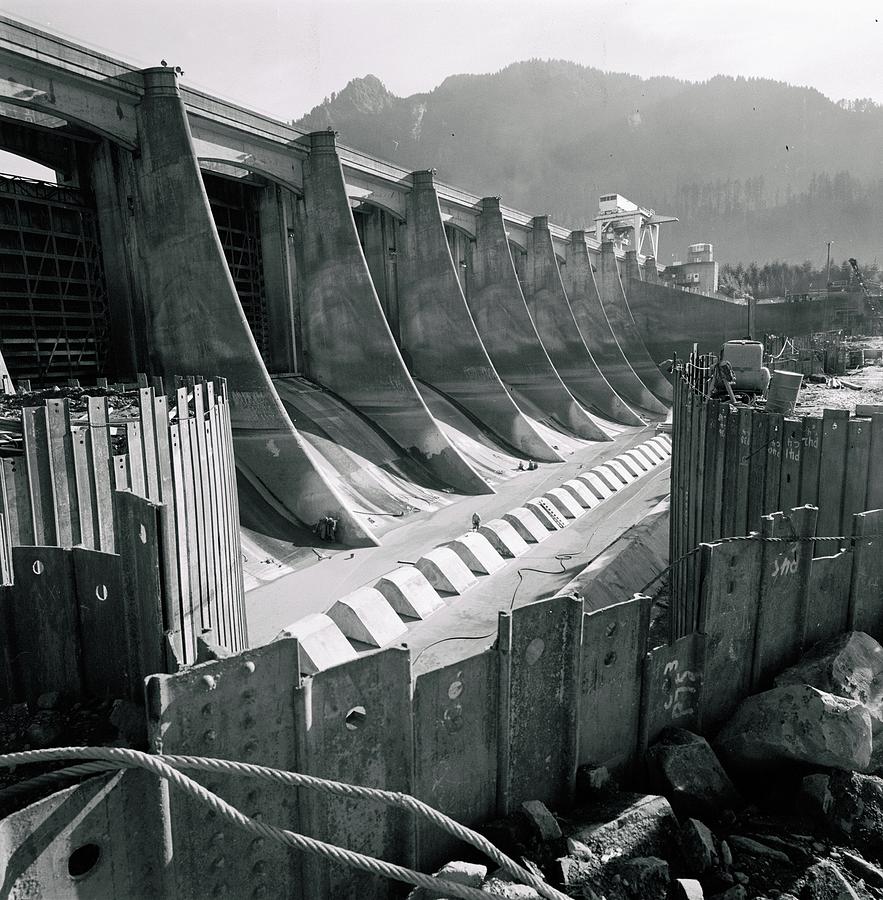 Bonneville Dam Digital Art by J.R. Eyerman Fine Art America