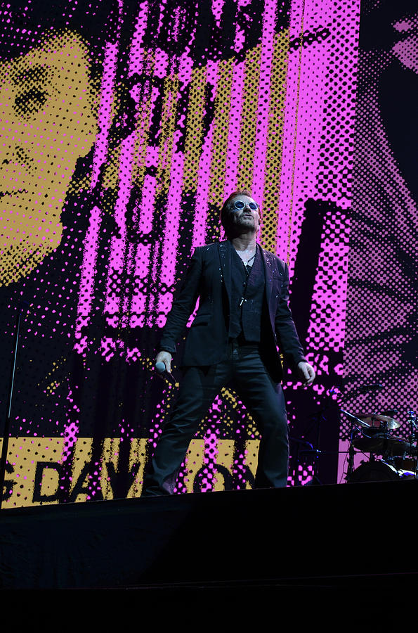 Bono Emoting U2 Joshua Tree Tour 2017 New Orleans Superdome Photograph by Shawn OBrien