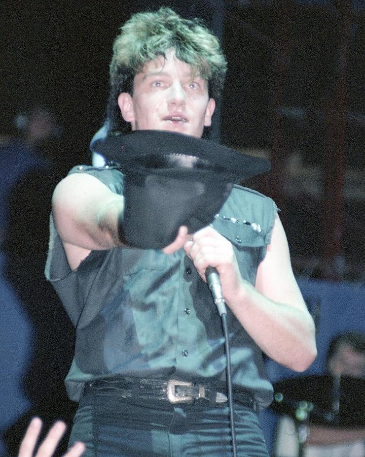 Bono Photograph - Bono Performing On Stage by Globe Photos