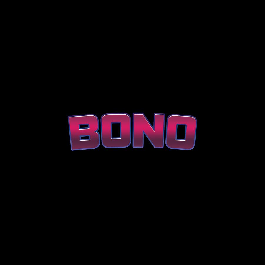 Bono Digital Art - Bono by TintoDesigns