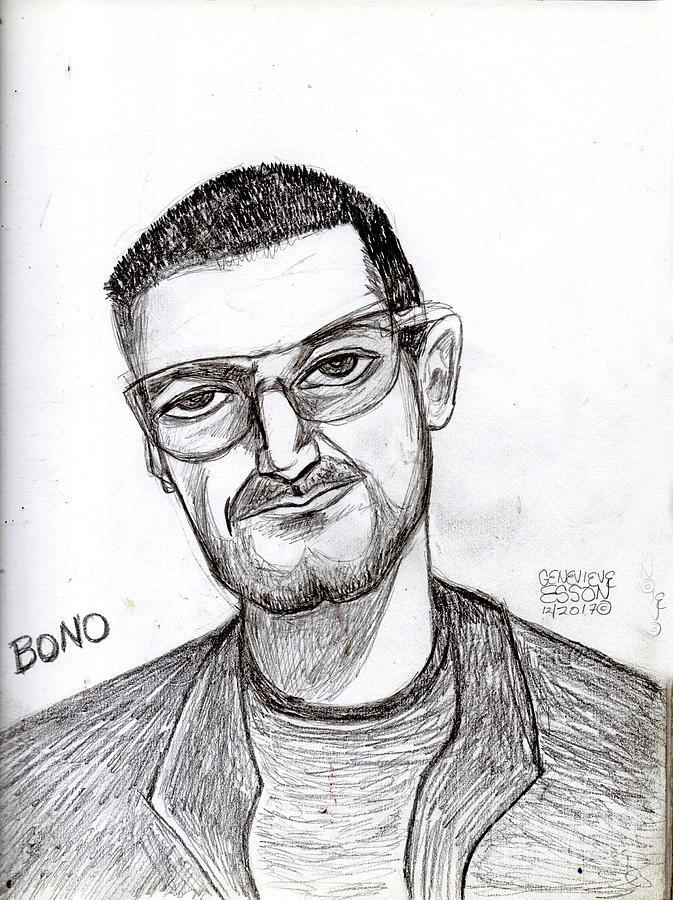 Bono Painting - Bono Vox by Genevieve Esson