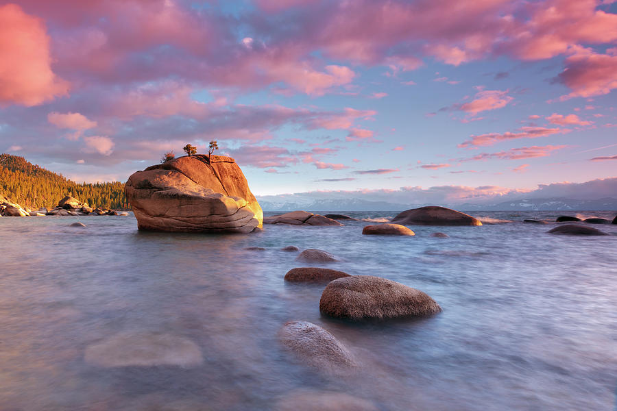 Bonsai Rock, Lake Tahoe Photograph by Ropelato Photography; Earthscapes