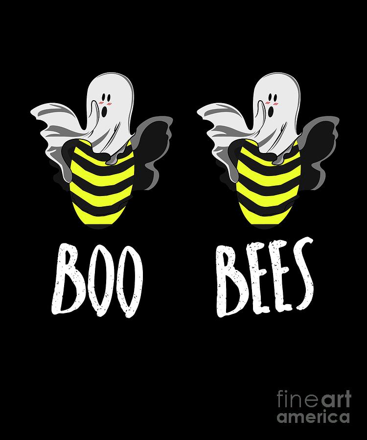 Boo Bees Funny Halloween Costume Ghost Boobies Digital Art by Mike