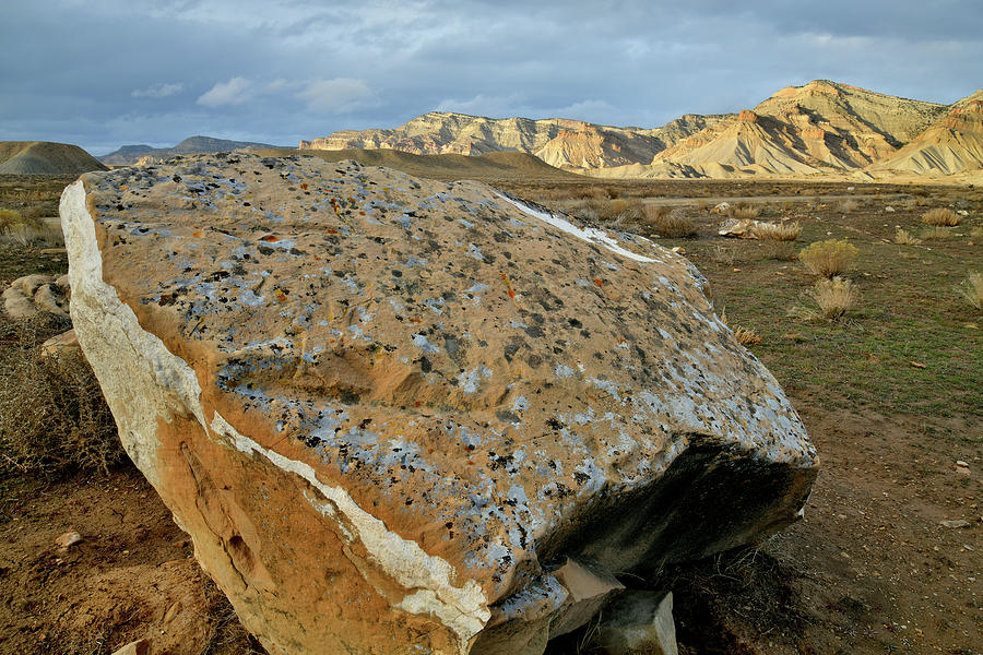 Book Cliff Boulder at Sunset Photograph by Ray Mathis