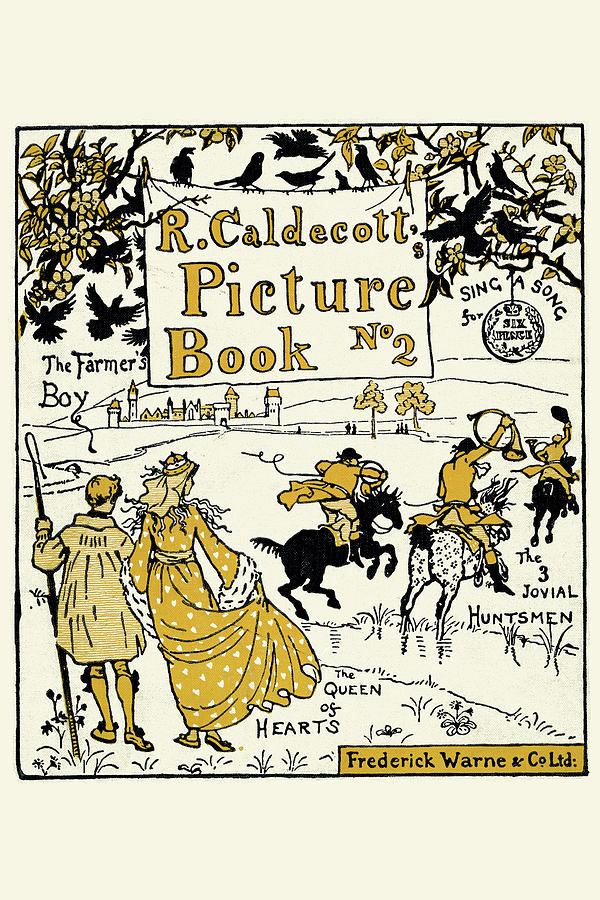Book Cover Caldecott Picture Book No. 2 Painting by Randolph Caldecott