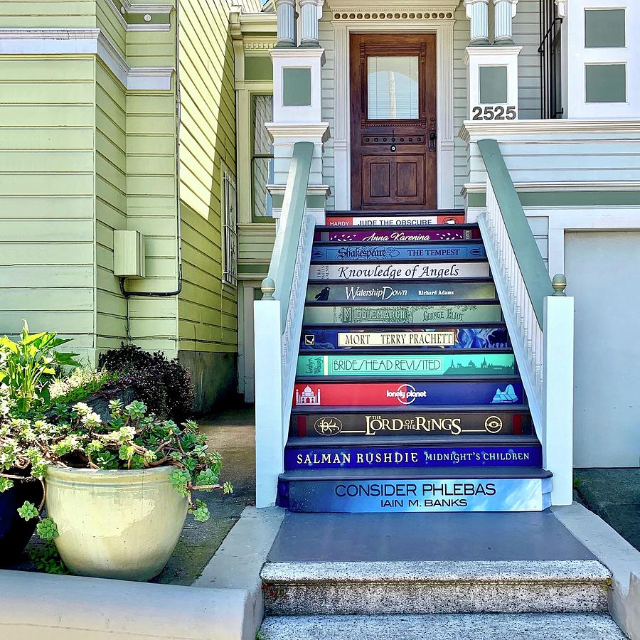 Book Stairs House Photograph by Julie Gebhardt
