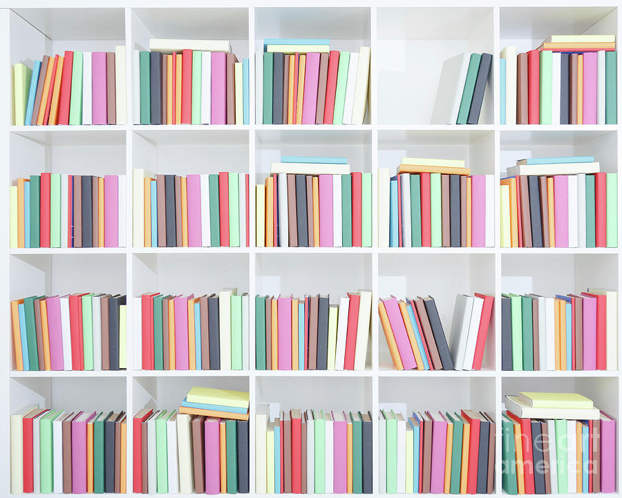 Bookshelf With Books Photograph by Wladimir Bulgar/science Photo Library