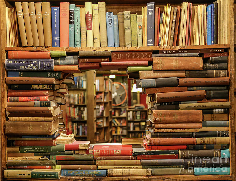 Bookstore Photograph - Bookstore Book Cutout by Eddie Hernandez Bookstore Photograph - Bookstore Book Cutout by Eddie Hernandez