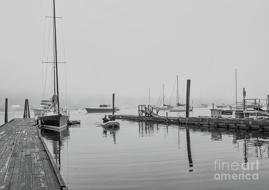 Boat Photograph - Boothbay Harbor 1 by Mim White