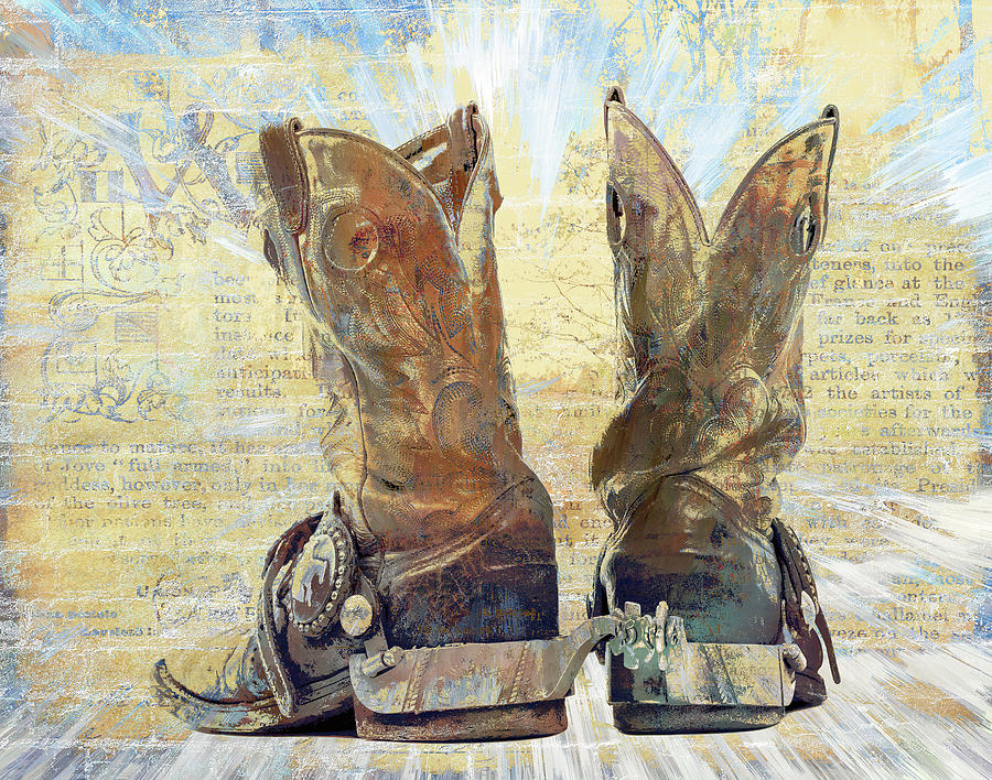 Boots and Spurs I Digital Art by Ronald Bolokofsky