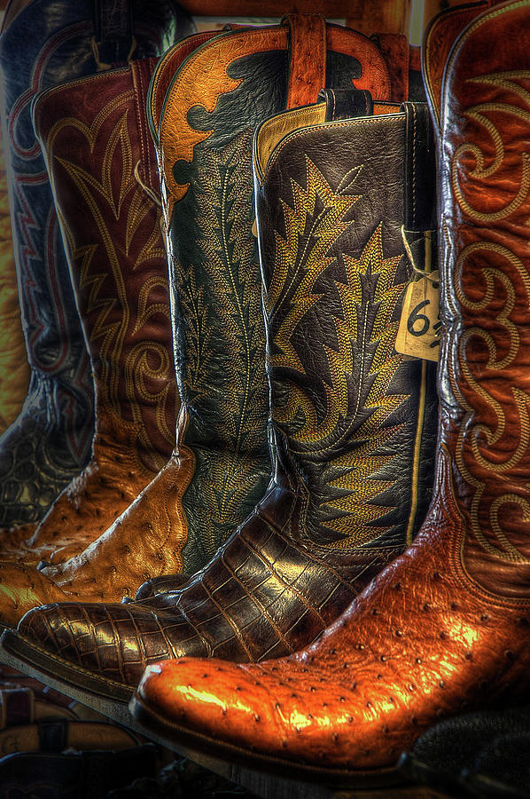 Boots at the Wild West Store Photograph by Dave Wilson