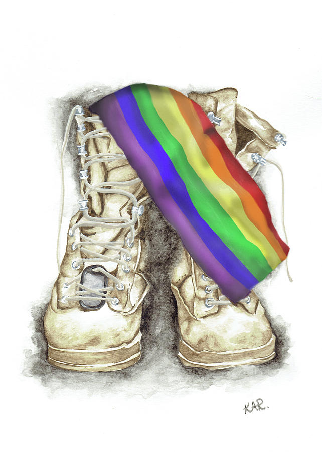 Boots Gay Pride Painting