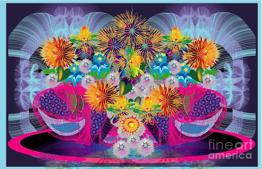 Flower Digital Art - Boquet by George Pasini