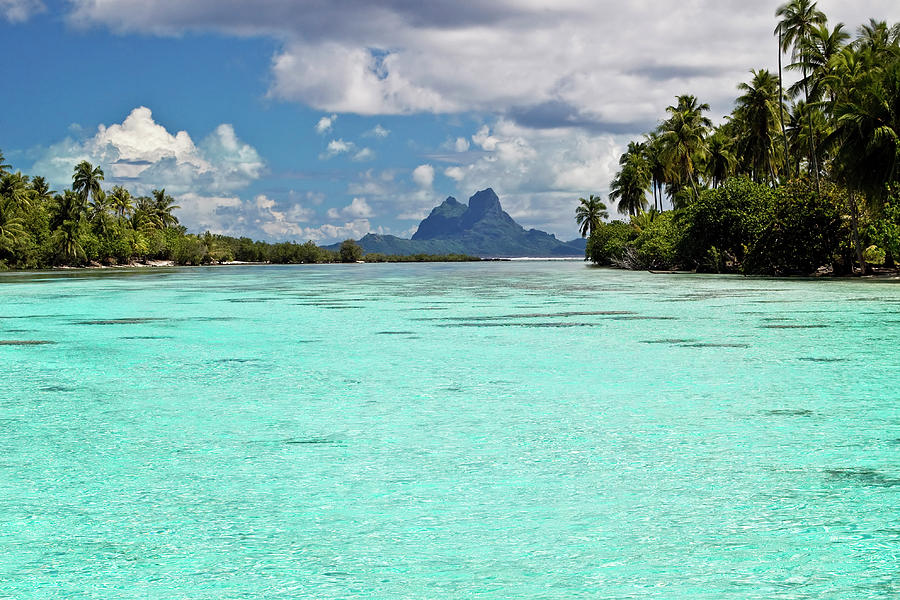 Bora Bora At End Of Channel Between Two Photograph by Emily Riddell Bora Bora At End Of Channel Between Two Photograph by Emily Riddell